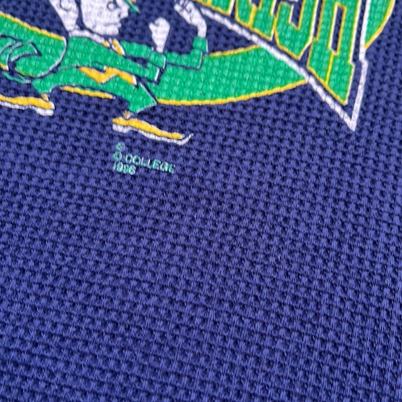 Vintage Fightin Irish Long Sleeve Shirt / L / 1996 / Notre Dame / Locker Line - Picture 3 of 9